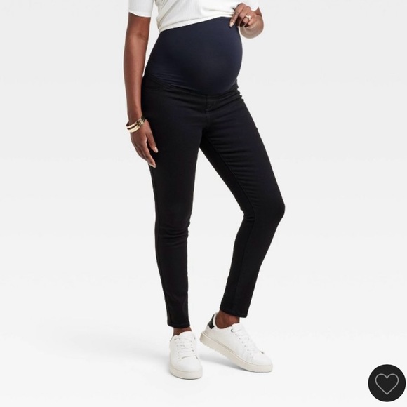 High-Rise Over Belly Skinny Maternity Pants - Isabel Maternity - Picture 2 of 4